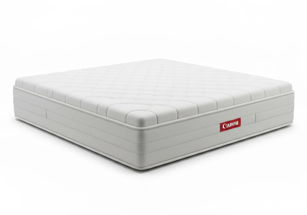 Matelas hybride en coupe avec couches de mousse et ressorts