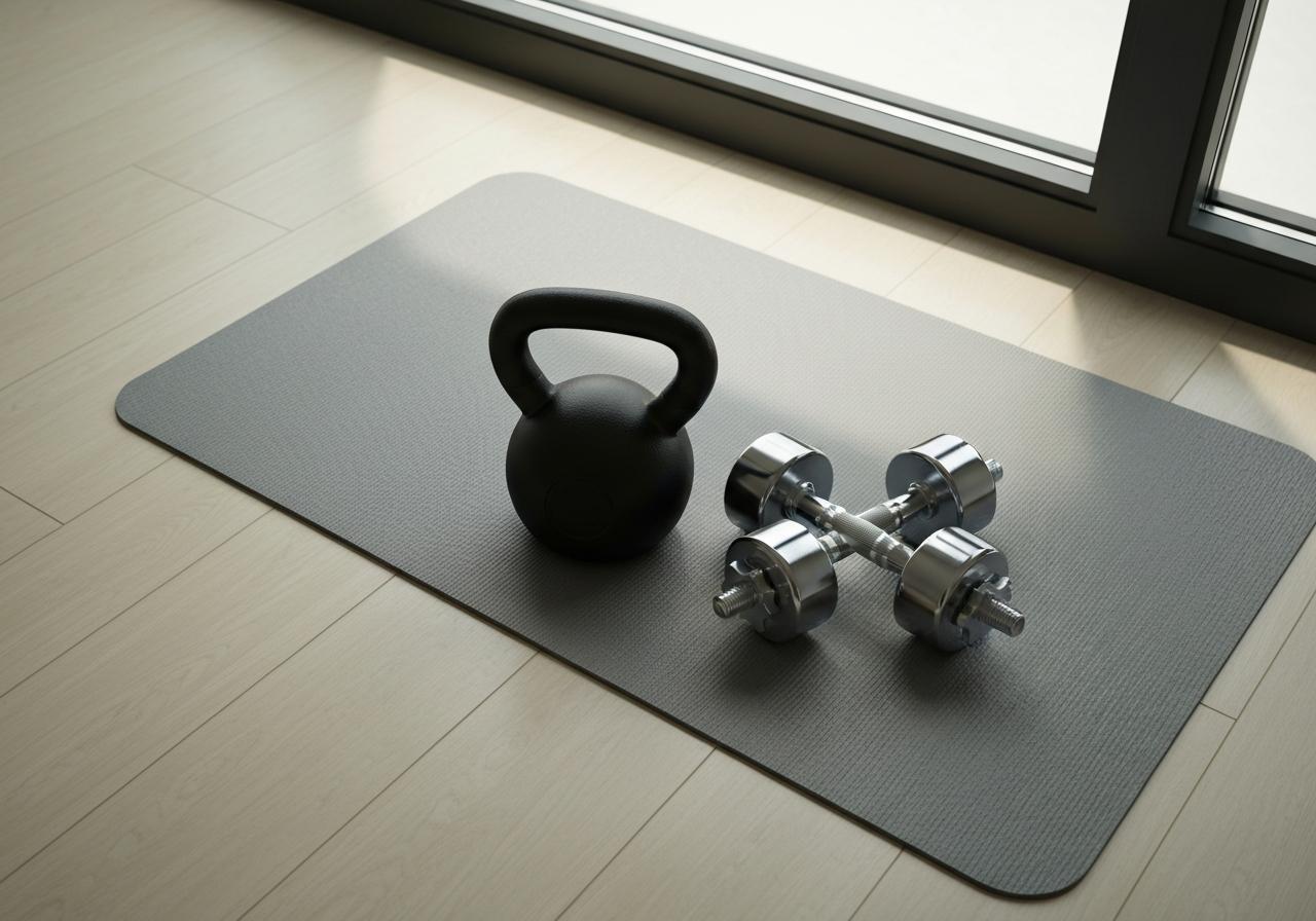 Matériel de fitness fonctionnel kettlebell haltères tapis