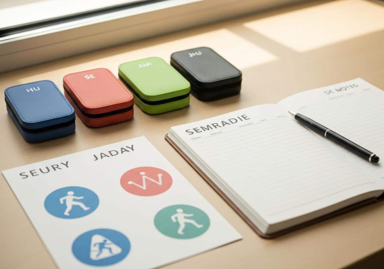 Planning sportif hebdomadaire affiché sur tableau