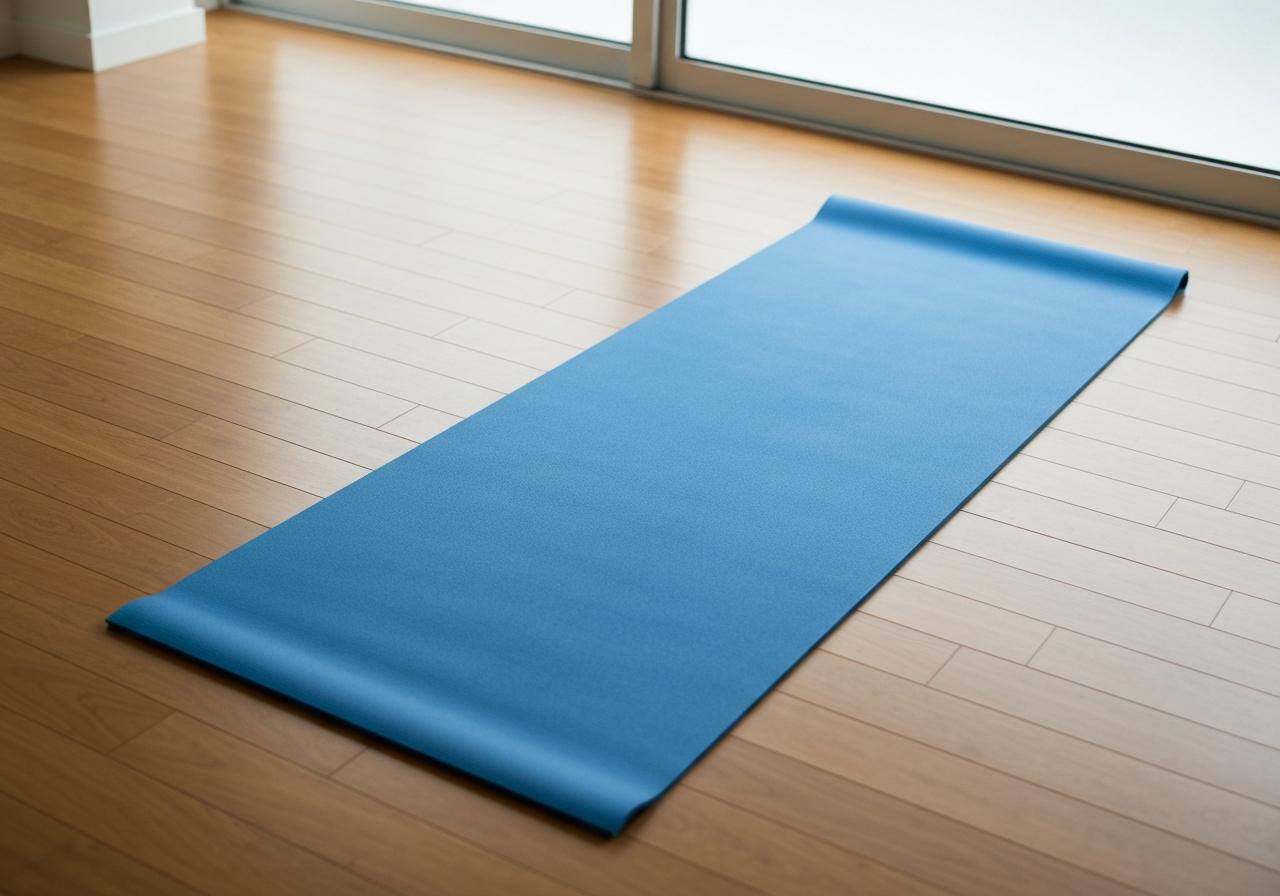 Exercice de rotation hanche allongé sur tapis de sol