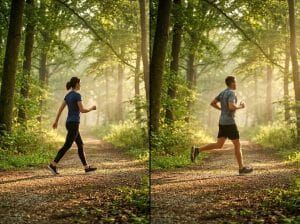 Est-ce que la marche rapide est aussi efficace que la course ?