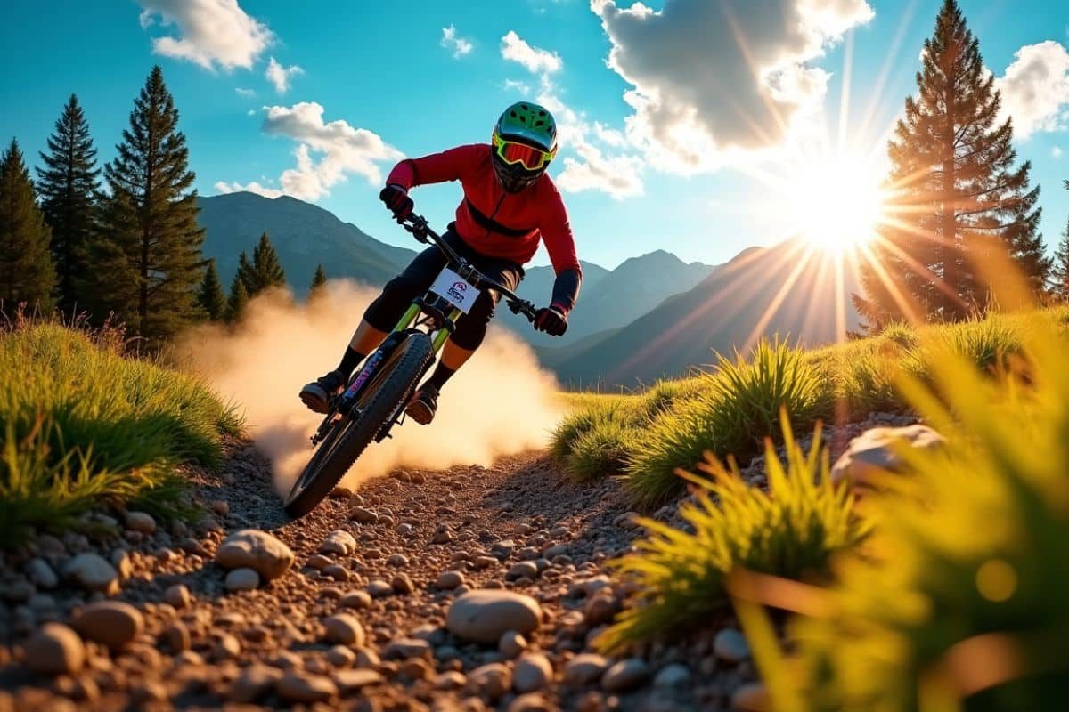 Descente en VTT circuit