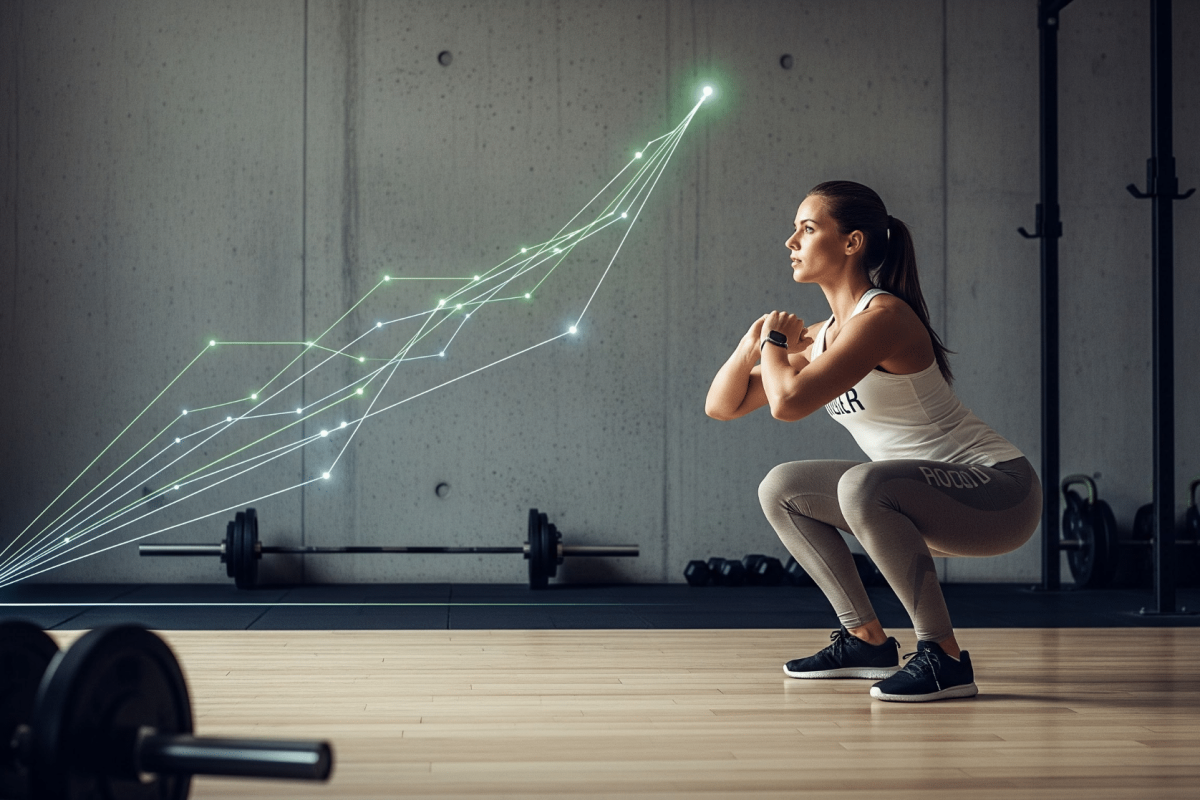 Femme qui squat
