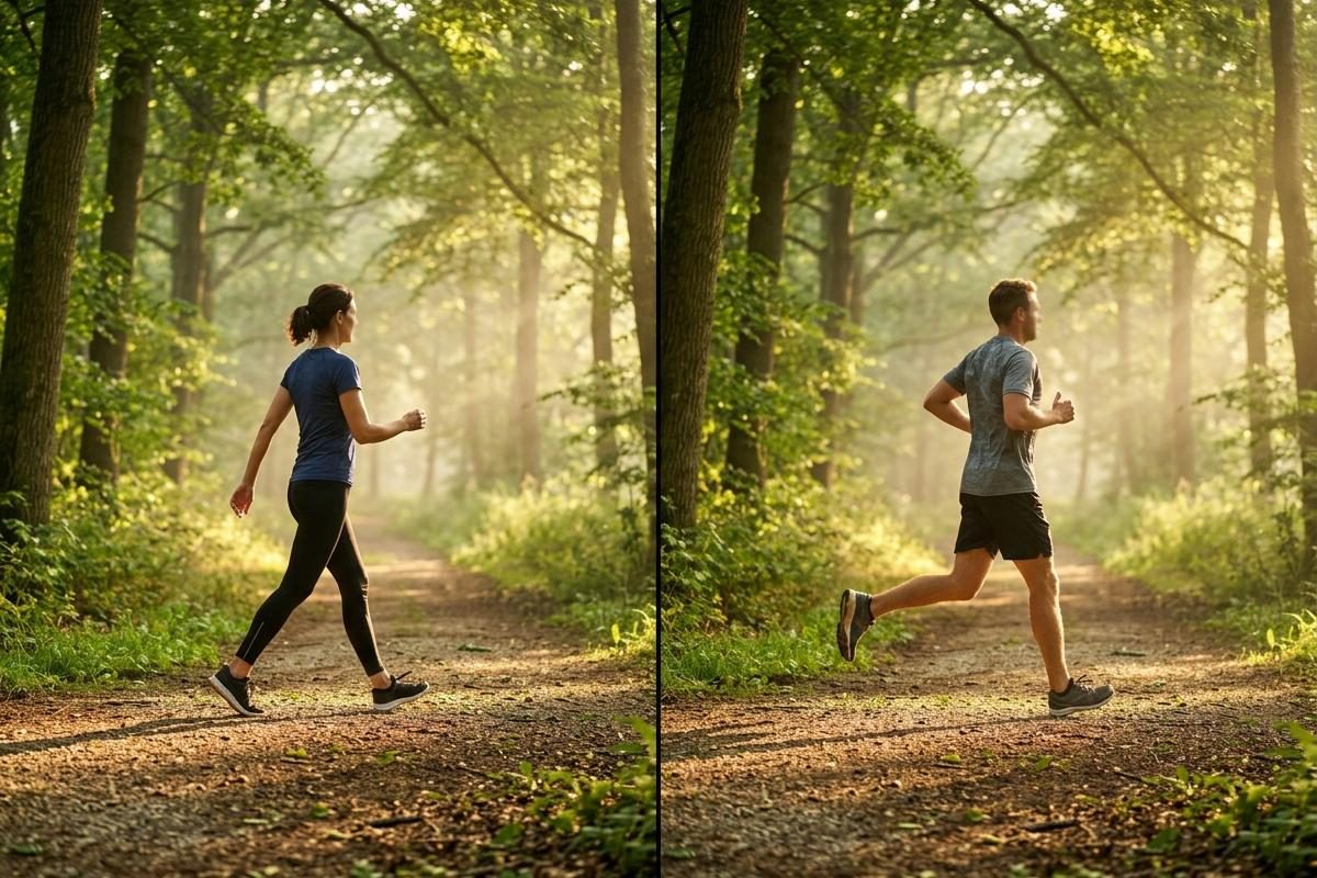 Est-ce que la marche rapide est aussi efficace que la course ?